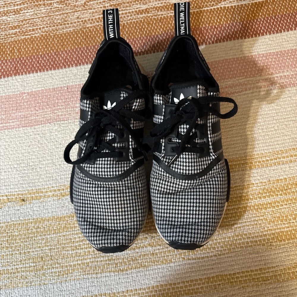 Adidas Monochrome Houndstooth Sneakers